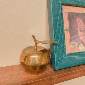 Avon Brass Apple Decor